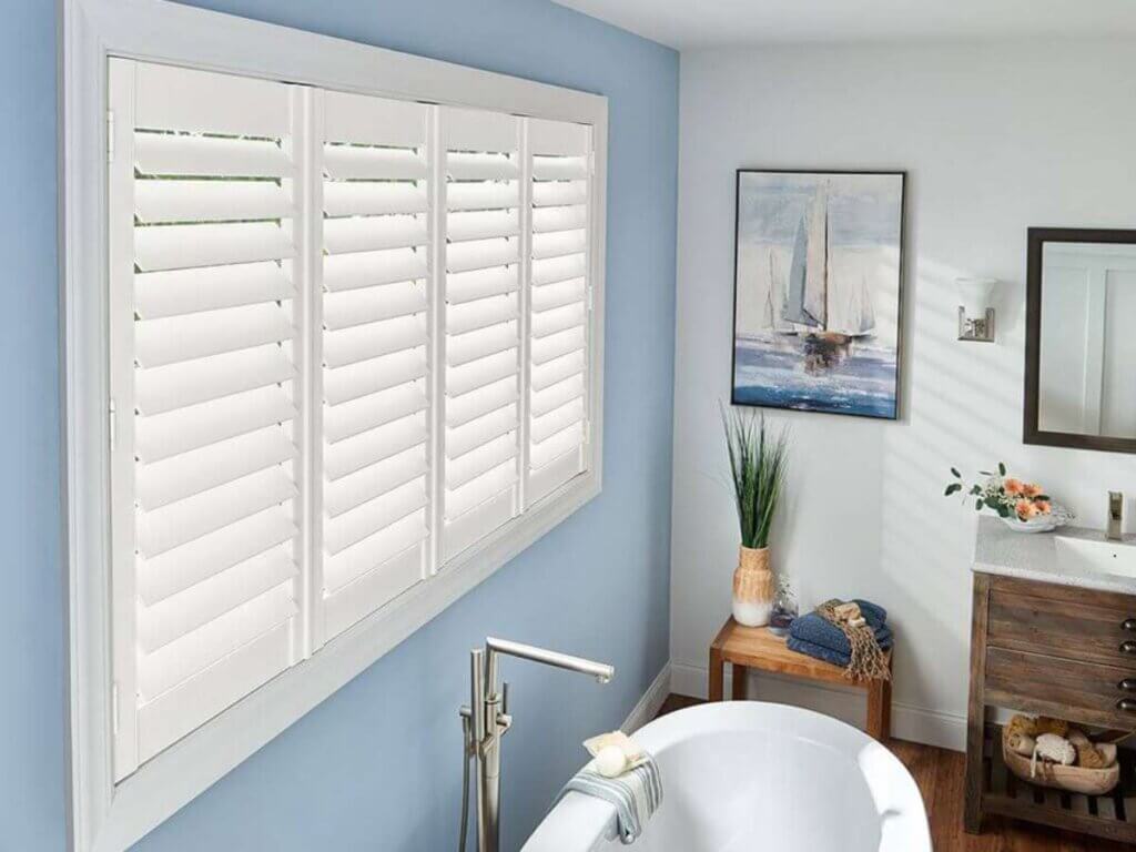 Graber Composite Shutters in Bathroom