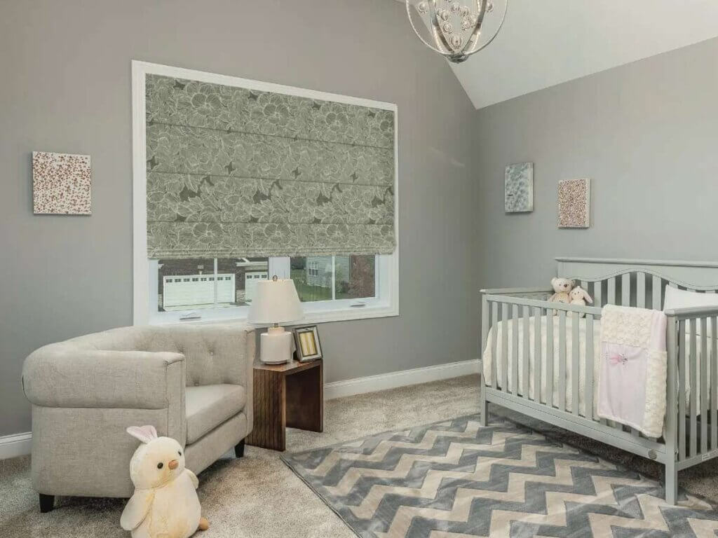 Norman Roman Shades in Nursery