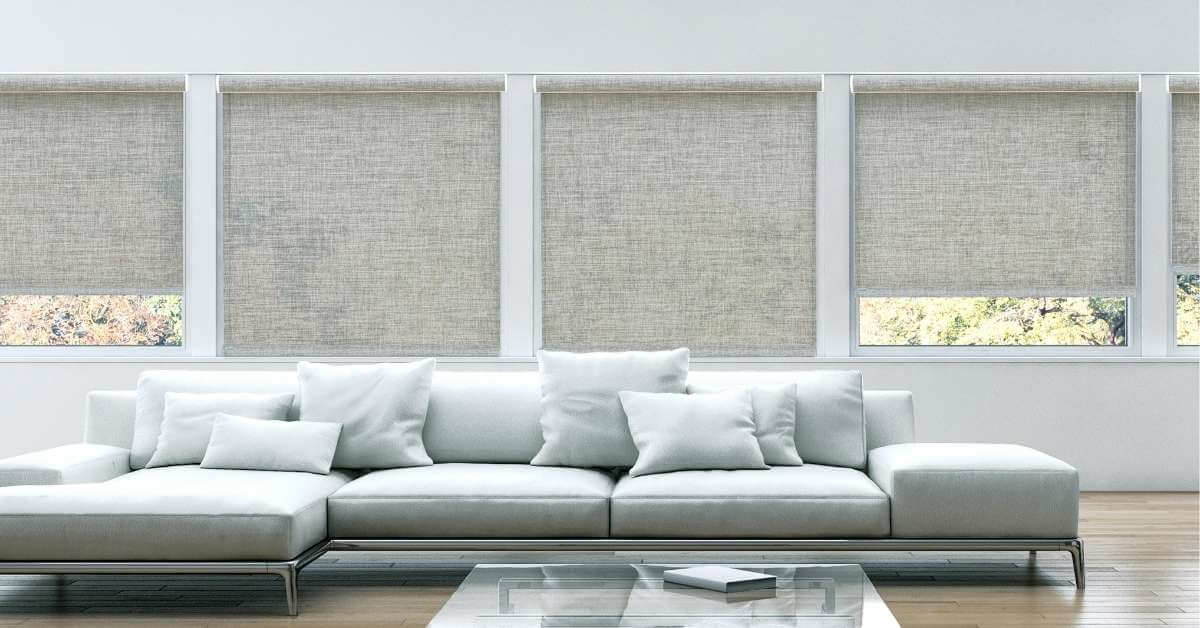 shades in a living room