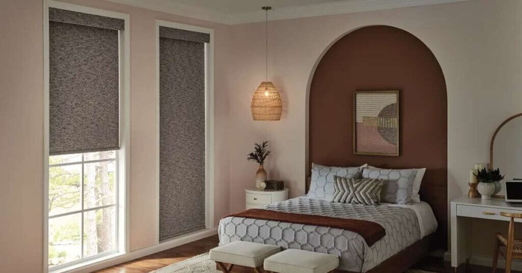 Graber Blackout Roller Shades Bedroom
